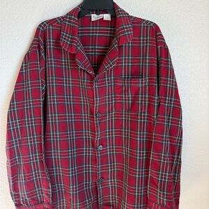 Vintage L.L. Bean Red Plaid Cotton Shirt